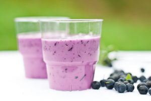 Protein Black Currant Lemon and Flax Smoothie