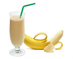 Creamy Banana and Pistachio Protein Shake