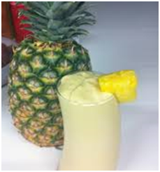 Minty Pineapple Banana Yogurt Smoothie