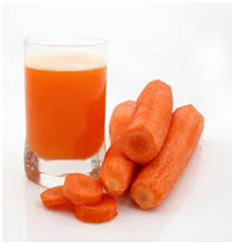 Carrot Lettuce and Orange Juice