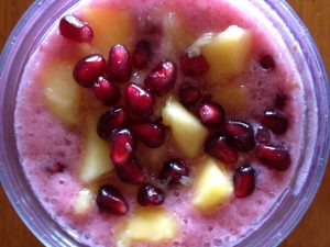 Coconut Water and Pomegranate Smoothie