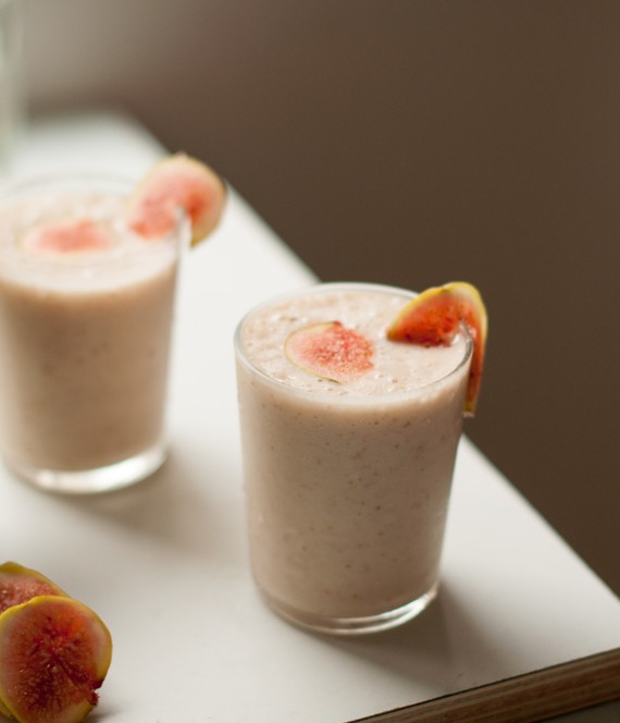 Fig Plum and Yogurt Shake