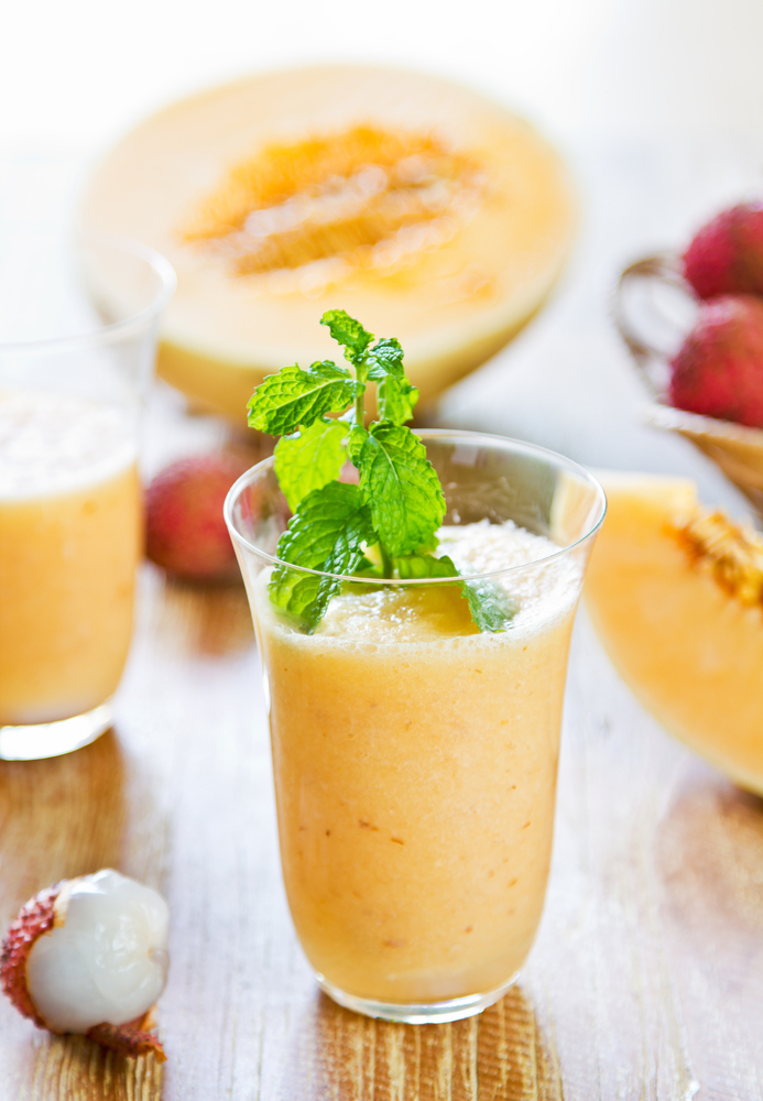 Homemade Lychee Melon Yogurt Smoothie Nutribullet Recipes