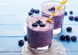 Soy Protein Blueberry and Pear Smoothie