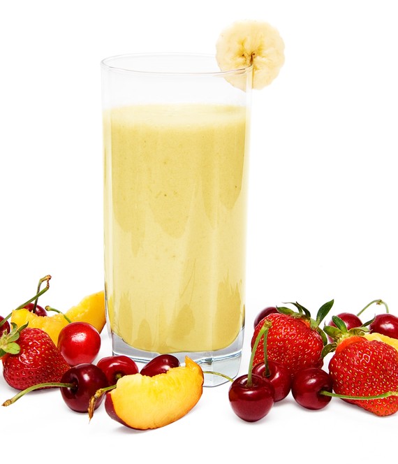 Strawberry Plum and Cherry Smoothie