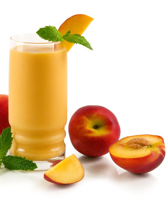 Easy Nectarine Soy and Oat Smoothie