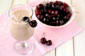 Cherry Almond and Cereal Smoothie with Hemp Seeds Recipe